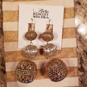 Belle Badgley Mischka earrings
